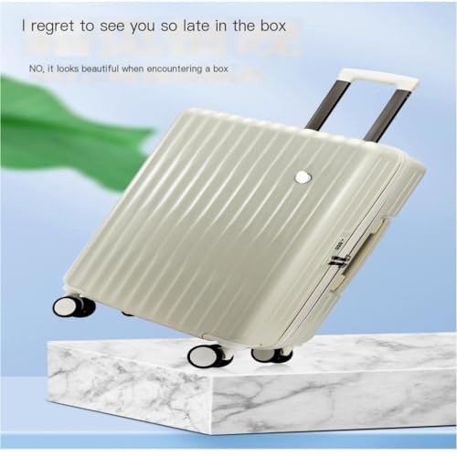 Suitcase Stylish and Multifunctional Suitcases, Essential for Travel Luggage(Bianca,22in)4