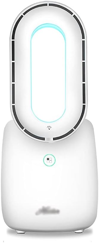 Standing Desktop Fan Oscillating Fan 3 Modes Quiet Fan Bladeless Recharged Fan for Bedroom, Living Room, Office