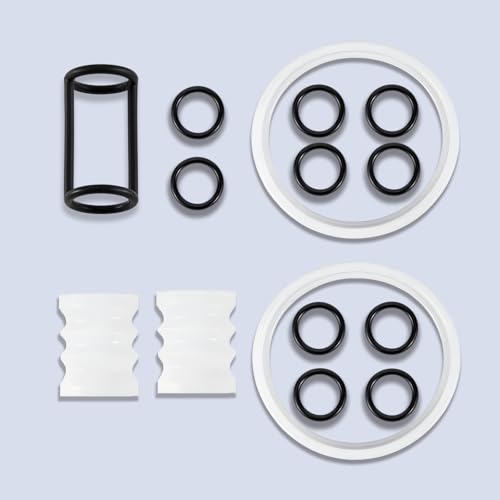 FixoTech Soft Serve Ice Cream Machine Parts, 15-Piece Replacement Kit with Gaskets & O-Rings for Vevor & YIKAFU Ice Cream Maker Accessories