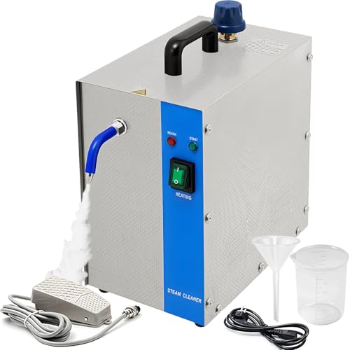 HEIHEIZI Jewelry Steam Cleaner Machine 2L Gold and Silver Stainless Steel Jewelry Cleaner Steamer Gem Washer Equipment for Cleaning Jewelry/Silver/Gold 1300W