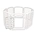 Amazon Basics 8-Panel Octagonal Plastic Pet Pen Fence Enclosure With Gate, 59 x 58 x 28 Inches, White