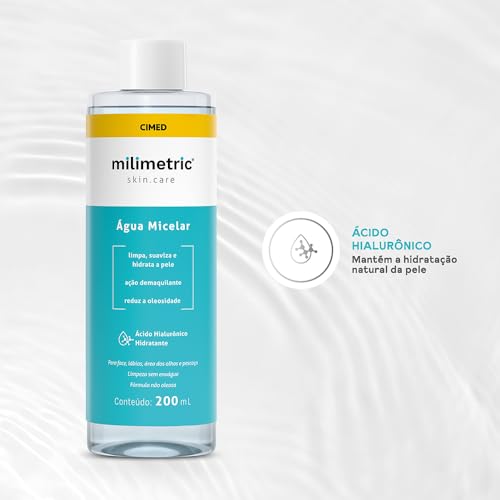 Milimetric Skincare Água Micelar com Ácido Hialurônico 200ml