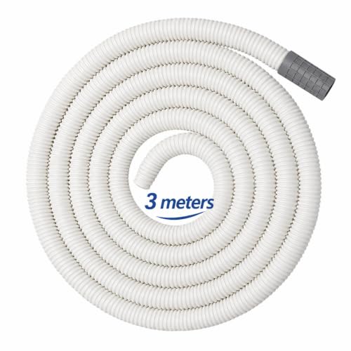 Image of 3 Meter Multipurpose Hose Pipe | Drain Pipe | Extension Pipe for AC Outlet Drain Water - Semi Washing Machine Pipe Pack of 1 (White)