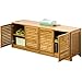 BAKAJI Panca Scarpiera Portascarpe Ingresso Casa con 2 Ripiani Porta Scarpe Chiusura ad Ante Struttura in Legno Bamboo Panchina Mobiletto Multiuso Arredamento Casa Ingresso (124 x 33 x 46 cm)