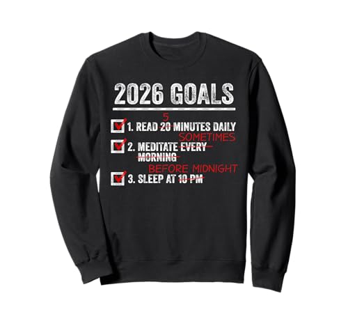 2026 Goals New Year Funny Sarcasm ���[���A NYE �g���[�i�[