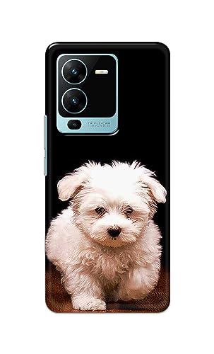 Image of PRINTFIDAA� Printed Hard Back Cover Case for Vivo V25 Pro 5G Back Cover (Puppy Dog) -2808