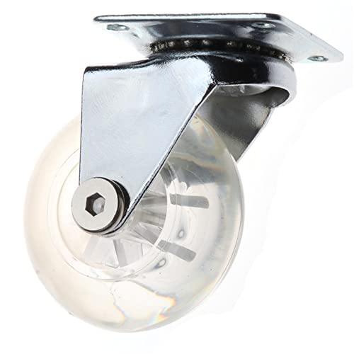 Roulette pour chariot 50 mm pivotante transparente de rechange