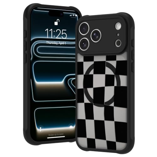 SAKUULO Case Made for iPhone 17 Pro Max Case Black Checkered Design by SAKUULO - Used condition - Image 7