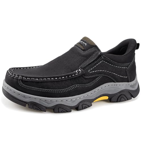 Mocasines de piel transpirables con sistema manos libres para hombre