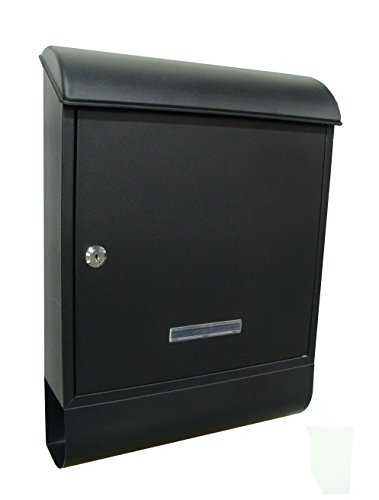 Fine Art Lighting Wall Mounted Mailbox, Newspaper Holder, Black