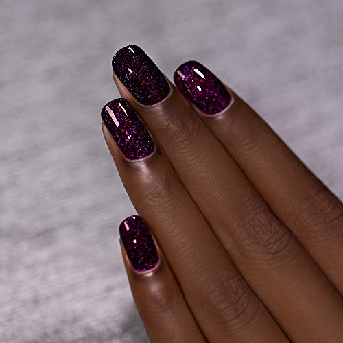 Image of ILNP Madeline - Delicious Dark Berry Holographic Nail Polish, Chip Resistant, 7-Free, Non-Toxic, Vegan, Cruelty Free, 12ml