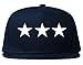 Kings Of NY Three Stars USA America Hood Style Trap Snapback Blue