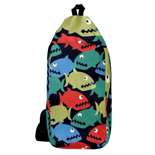 Sac à dos à bandoulière piranha pour éviter l'encombrement des grands sacs