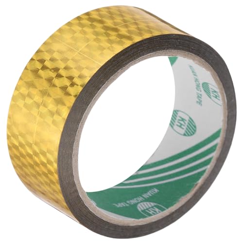 MECCANIXITY Gold Metalized Tape 1.6 Inch x 55 Yards Decor Tape for Craft Detailing Accent Wall, Graphic Arts