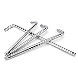 Tipo: Llave de cubo XIARUI Wrench Herramientas L Tipo de Dado de Bent Bar 250 mm 300 mm 350 mm 500 mm L-Manija de sockets Llave de Mano 10\" 12\" 14\" 20\" Curved Varilla Tool Parts (Size : 1 4 Inch)