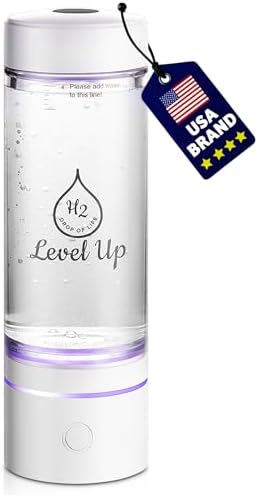 LevelUpWay 2025 Hydrogen Water Bottle Generator with SPE PEM Technology– Up to 4000 P...