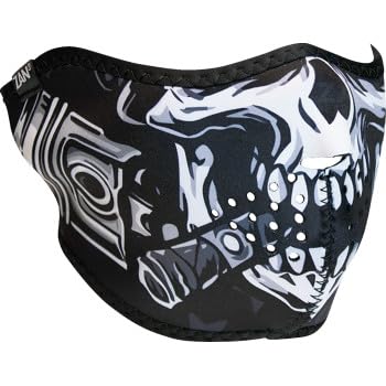 MPP+ ZHG Neoprene Neoprene Half Face Mask Biker Skull Motorcycle Adult One Size Fits Most Wind Protection