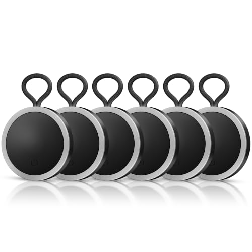 Image of CASEGEAR Atlas Smart Tag (Pack of 6) | Compatible with Apple Find My & Google Find Hub Bluetooth Tracker | Suitable for Keys, Wallet, Luggage, Bags & Pets | Left Behind Alert | Item Finder | Black