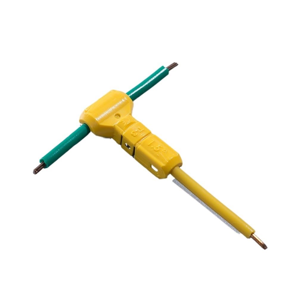 Terminal de crimpado de Empalme rápido T-3, 100 Unidades, Tipo T, 16-15 AWG, 1,5 mm², sólido, Trenzado, Conector de Cable de 1,5 mm