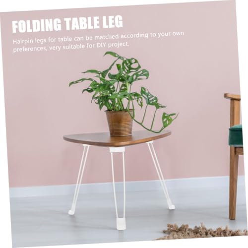 Pieds de table pliants 35 cm robustes pour optimiser un petit espace - 5