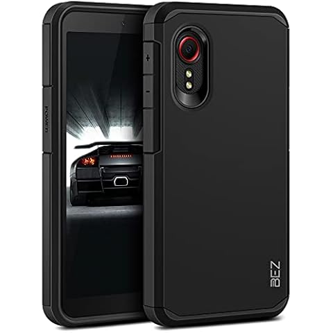 BEZ Case for Xcover 5 Case, Samsung Xcover 5 Case Cover, Compatible with Samsung Galaxy Xcover 5, Phone Case Shock Absorbing, Heavy Duty Tough Dual Layer, Black Cover