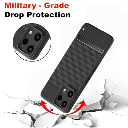 Image of Shockproof Case Compatible with Nothing Phone (3a) Lite 5G | Full Camera Protection | TPU Flexible Back Cover for Nothing Phone (3a) Lite 5G (Matte Black)