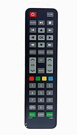 WDK LED/LCD/Universal Remote (V-2BG) For Set Top Box - Black