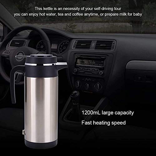 Hervidor eléctrico 1000ml acero inoxidable para auto miniatura 7