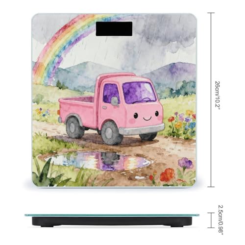 Balanza digital de baño con plataforma de vidrio templado miniatura 2