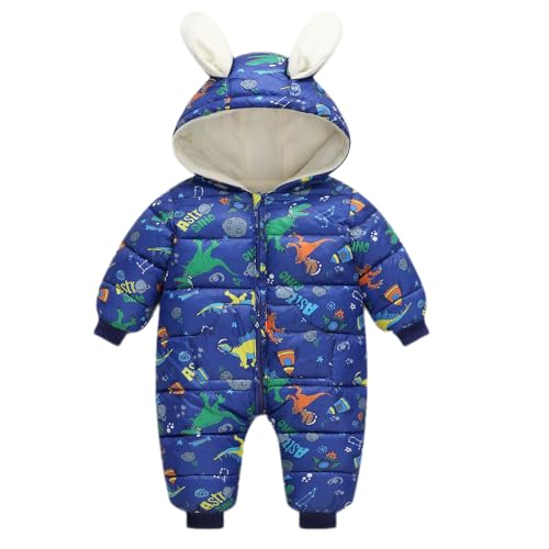 BRONG Bambino Bambine Tute da Neve Pagliaccetto Inverno con Cappuccio Pile Tuta Neonato Ragazzi Abbigliamento da Neve...