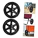 ELAYARD 2pcs Replacement Wheels for Small Rolling Cart Industrial Casters Generator Stroller Game Cart Easy Install