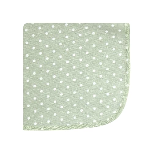 Image of Hudson Baby Unisex Baby Flannel Cotton Poly Washcloths, Pink Dainty Floral 10 Pack, One Size