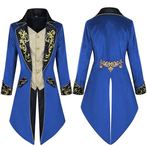 Veste pour hommes vintage brodée style aristocrate victorien