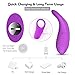 Vibrating Cock Ring, Remote Control 9-Speed Penis Ring Vibrator Medical Silicone Waterproof Rechargeable Powerful Vibration Sex Toy for Male and Couples (Purple)