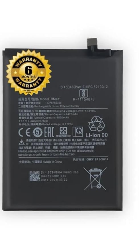 Image of THE BATTERY STORE Original BM4Y Battery for Xiaomi Poco F3 / Redmi K40 / K40 Pro Battery with 6 Month Warranty****(for MI BM4Y)