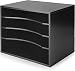 Julie-Home Wood Desktop Organizer Letter Tray File Mail Sorter,Black