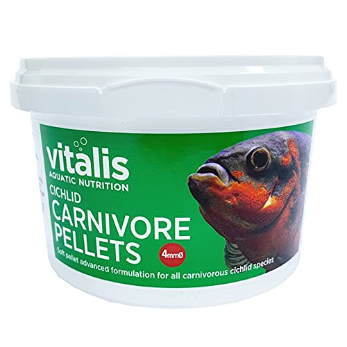 Vitalis Cichlid Carnivore Pellets Tropical Fish Food (4mm) 160g