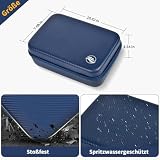 Boobowl Haarschneider Zubehör Tasche für Clipper und Zubehör, Men Hair Trimmer Box, Portable Clipper Aufbewahrungshalter für Haarschneiden, Guard Grooming Kit und Barbers Set (Nur Box) - (Blau)