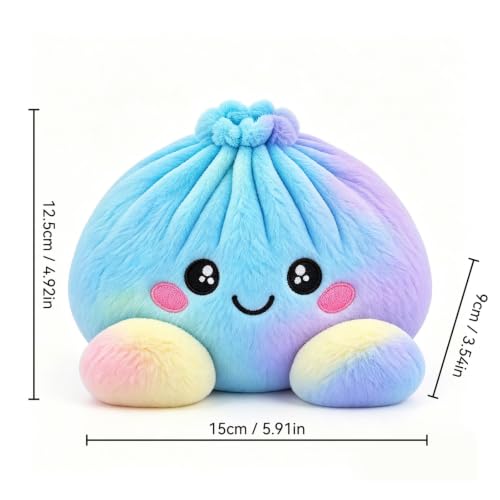 Giant Dumpling Pillow Plush Stuffed Christmas Home Decor with Steamer - image 5