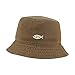 LexiuYibai Bucket Hat for Men Women Jesus Christian Fish Embroidered Washed Cotton Unisex Bucket Hats (Khaki,7 1/2)