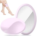 hoyesch Crystal Hair Eraser for Women and Men, Reusable Crystal Hair Remover Magic Painless Exfoliation Hair Removal Tool, Magic Hair Eraser for Back(Cherry Blossom Pink)