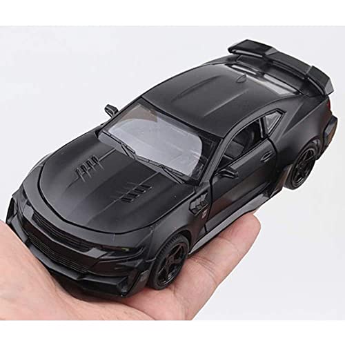 Image of Kids Toy car Playsets 1:32 Camro Diecast Metal Car Model Toy Car Pull Back Metal Cars with 4 Openable Doors Light and Musical Sound (Multi)