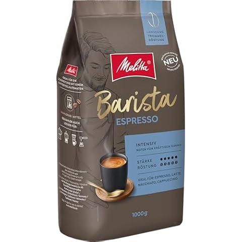 Melitta Całe Kawa Ziarnista, Mocne i Aromatyczne, Grubość 5, Barista Espresso, 1 kg