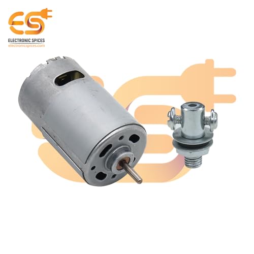 Image of Electronic Spices Combo of DC 12V RS-555 Brushed Motor with 555 DC Motor Stud Connector