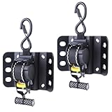 Upgraded Ultimate Retractable Ratchet Straps for Ford F150, 2PCS Truck Bed Ratchet Straps for F150, 10 ft Retract Bed Mounted Tie Down Strap for F-150 F250 F350 2015-2025 (Black)