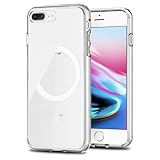 TENOC Phone Case for iPhone 7 Plus & iPhone 8 Plus, Magnetic Case Clear Protective Bumper Hard Back Cover for 5.5 Inch