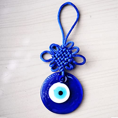 Image of Evil Eye Wall Hanging for Home Decor (2 Inch) | Evil Eye Hanging for Vastu Nazar Suraksha | Evil Eye Hanger for Home Entrance, Car & Office | Hanging for Good Luck, Success, Prosperity