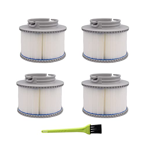 JJRUN Paquete de 4 cartuchos de repuesto para filtros MSPA FD2089, bomba de cartucho de filtro para filtros MSPA para piscinas y spas Cover