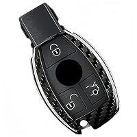 Coque En Fibre De Carbone Pour Clé Mercedes-Benz AMG (A220, Classe E, GLE, Etc.) - Pour Clés Start/Stop, Design Creux