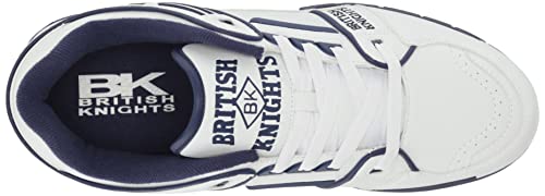 British Knights Mens Astra Classic Low Top Fashion Sneaker, White/Deep Ocean, 11 Us #TOP4
